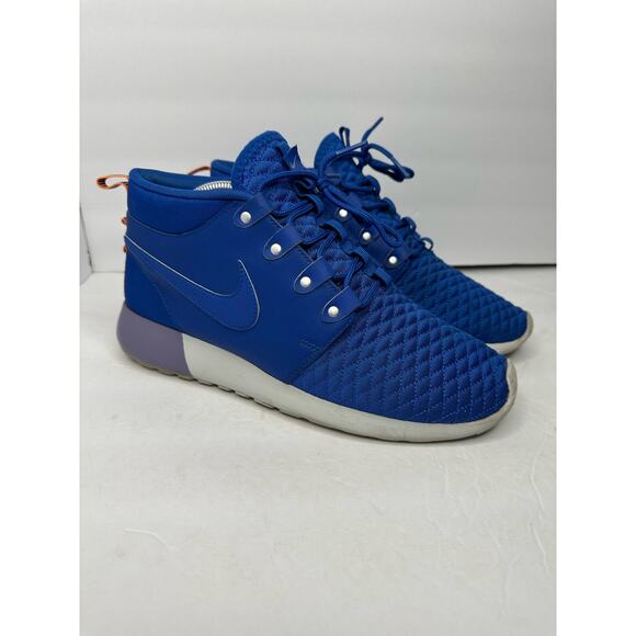 Nike Mens size 9 Roshe Run Sneaker Boot Game Royal Atomic Orange Running Sneaker - Picture 11 of 11